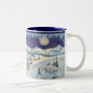 CHRISTMAS TOWN CUP by SHARON SHARPE