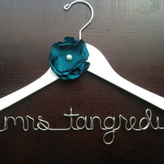 Personalized Bridal Name Hanger Hangers
