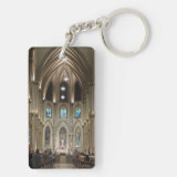 Cathedral-Arches & Glass - Guayaquil, Ecuador Keychain