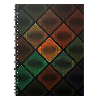 Stained Glass Spiral Notebook