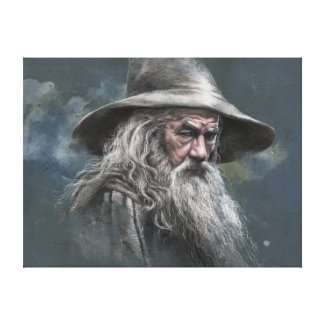 Gandalf Illustration Canvas Print