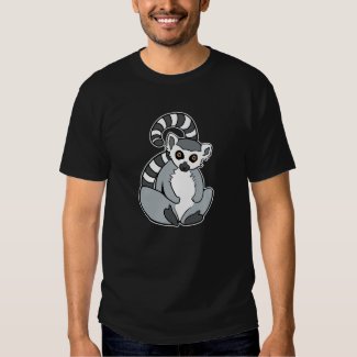 Funny Sitting Ring-Tailed Lemur T-shirt