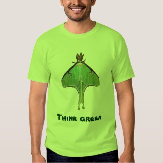 Luna Moth Think Green Shirt