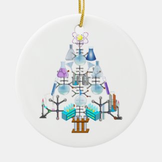 Oh Chemistry, Oh Chemist Tree Ceramic Ornament