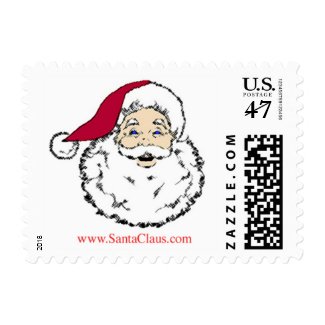 Christmas Stamp with Santa Claus