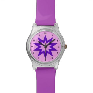 Purple and Pink Star Watch