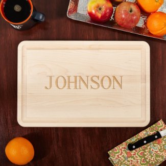 Engraved Wood Cutting Board - Large 10 x 16 in 