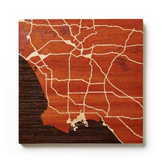 Los Angeles, CA by Woodcut Maps