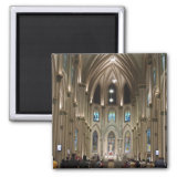 Cathedral-Arches & Glass - Guayaquil, Ecuador 2 Inch Square Magnet