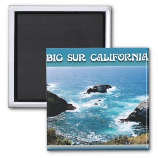 Big Sur California 2 Inch Square Magnet