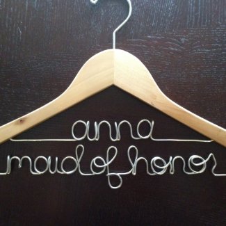 Personalized Bridal Hanger Hangers