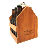 Personalized Wooden Six Pack Carrier