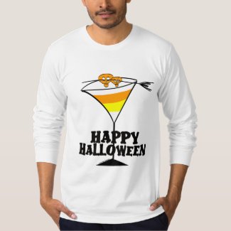 Halloween Candy Corn Martini T-shirt