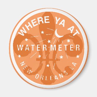 Where Yat Water Meter Fleur De Lid 2 Inch Round Magnet