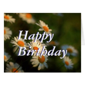 Daisy Day Design - Happy Birthday Card