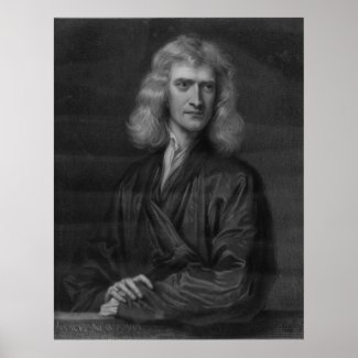 Large Isaac Newton Print in High Resolution