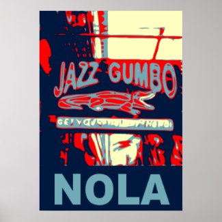 NOLA Jazz and Gumbo Poster