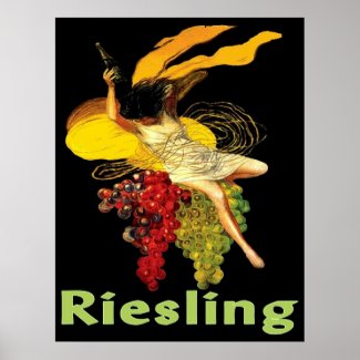Wine Maid Riesling Poster
