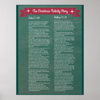 The Christmas Nativity Story - in scripture Poster