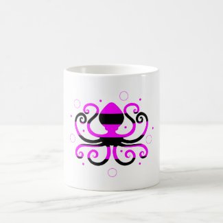 Striped Octopus Coffee Cup