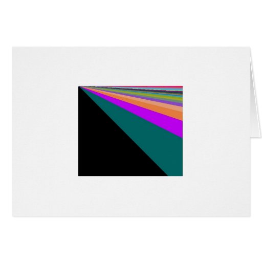 Black Background Pastel Rainbow Card