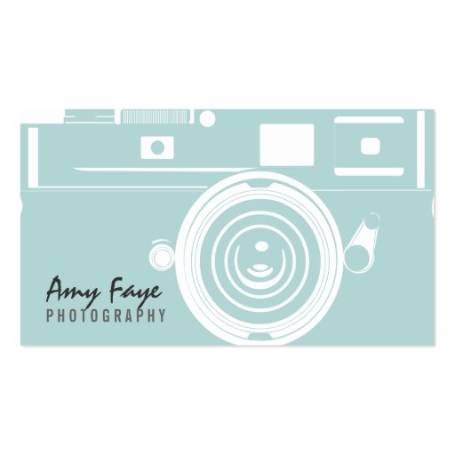 Camera Business Cards | Photography (front side)