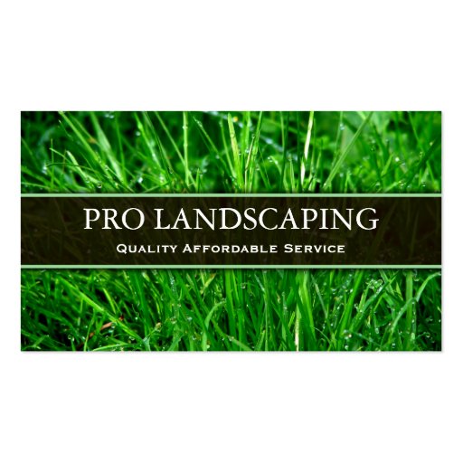 Gardener / Landscaping Business Card (front side)
