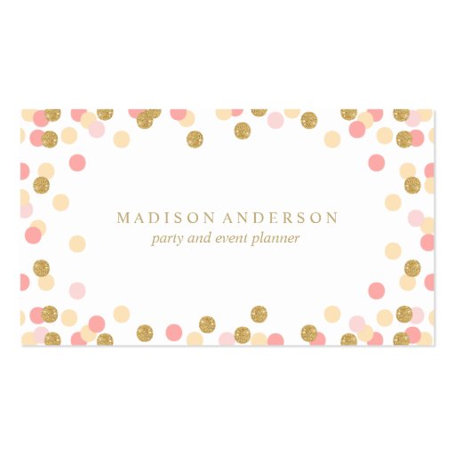 Confetti Party | Business Cards (front side)