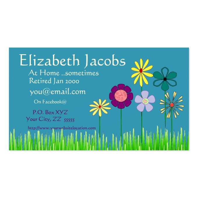 Baby Boomer's Retirement Business Card
