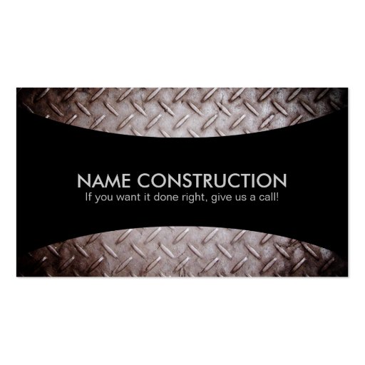 Construction Slogans Business Cards