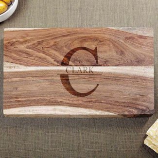 Exotic Hardwood Family Name Cutting Board