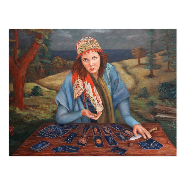 Gypsy Fortune Teller Postcard