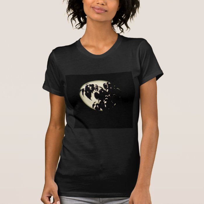Tree Branch Silhouette And Full Moon Shirt