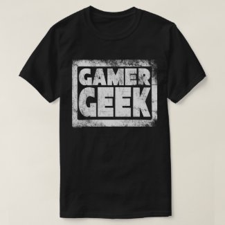 GAMER GEEK (Distressed) by JFStan Shirts