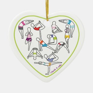 Yoga Heart Ornament
