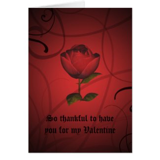 Gothic Romance Valentine's Day Card
