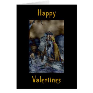 Vintage Gothic Valentines Day Card