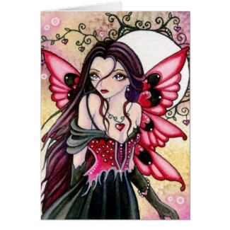 Gothic Valentine Fairy Card