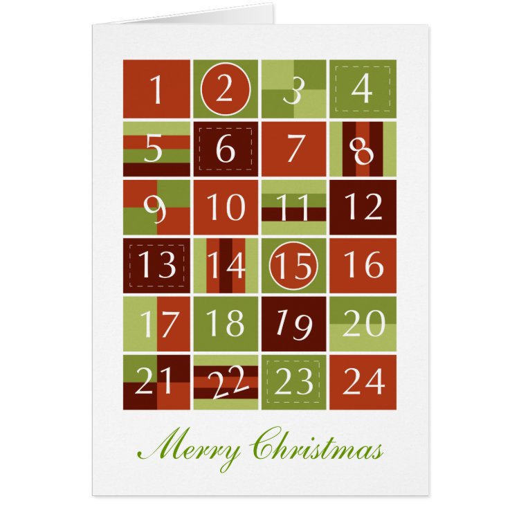 Advent Calendar Card