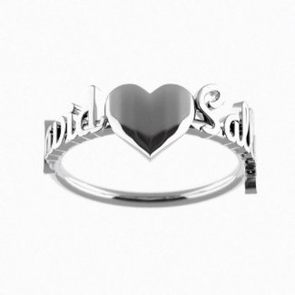 Couples Name Ring