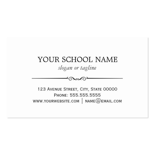 Math Teacher with Stylish Equations Formulas Double-Sided Standard Business Cards (Pack Of 100) (back side)