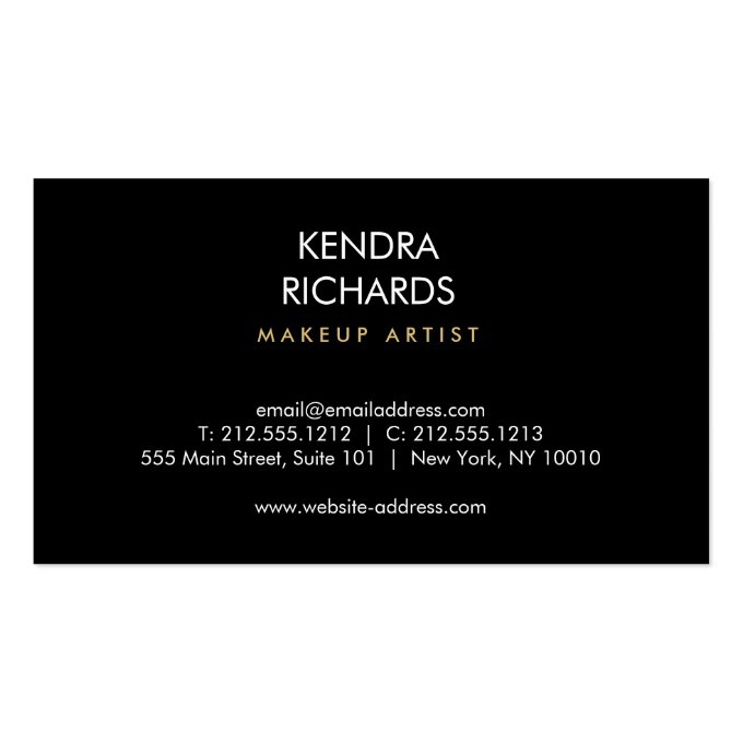 Modern Glamour Lipstick Trio Makeup Artist Business Card (back side)