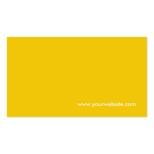 Professional Modern Yellow Corporate QR Code Logo Double-Sided Standard Business Cards (Pack Of 100) (back side)