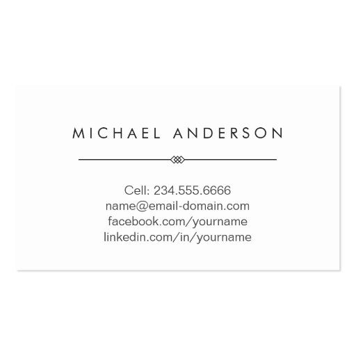 Simple Clean Black and White Graduation Name Card Double-Sided Standard Business Cards (Pack Of 100) (back side)