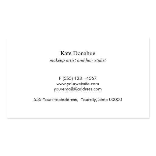 Subtle Rose Gold Striped Modern Stylish Gray 2 Double-Sided Standard Business Cards (Pack Of 100) (back side)
