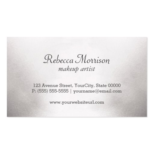 Red Lips Retro Monochrome - Makeup Artist Double-Sided Standard Business Cards (Pack Of 100) (back side)