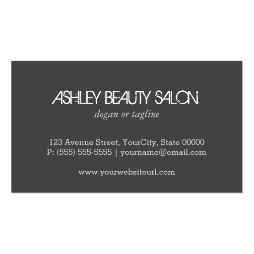 Eye Shadow Brushed Beauty Salon Makeup Artist Double-Sided Standard Business Cards (Pack Of 100) (back side)
