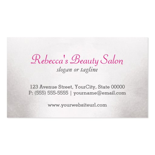 Makeup Artist Cosmetologist Red Lips Double-Sided Standard Business Cards (Pack Of 100) (back side)