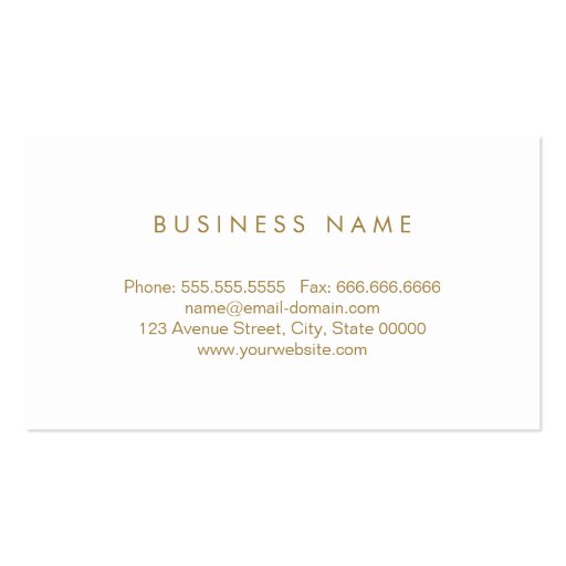 Massage Therapist - Cute Gold Polka Dots Business Card Template (back side)