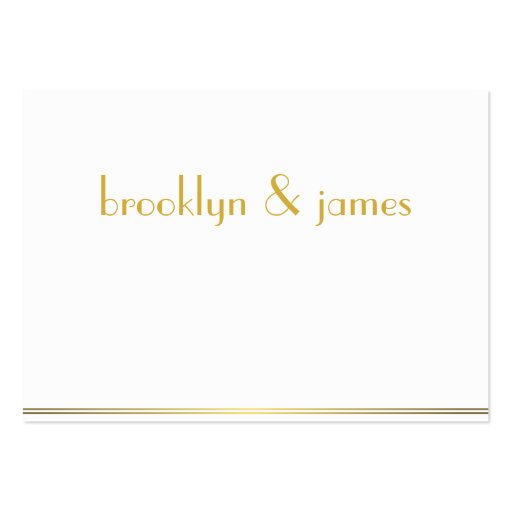 Tiny Monogrammed Great Gatsby Wedding RSVP Cards Large Business Cards (Pack Of 100) (back side)